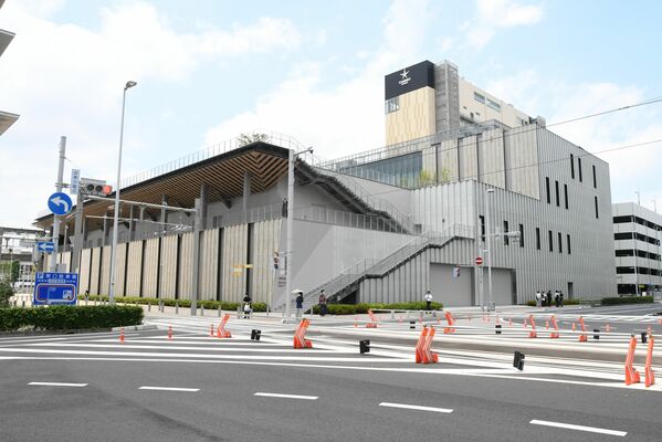 ４年連続で県内の最高路線価となった宇都宮駅東口駅前ロータリー付近＝６月２９日午前、宇都宮市宮みらい
