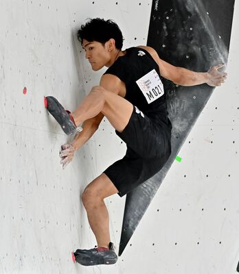スポーツクライミング初代金メダルの期待がかかる楢崎智
