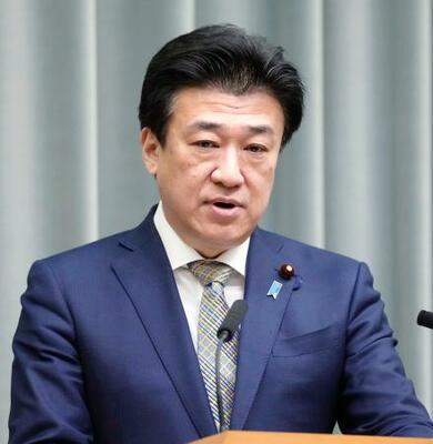 　記者会見する木原官房長官＝１９日午前、首相官邸