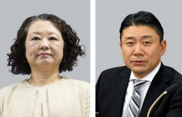 　連合の芳野友子会長、電機連合の神保政史会長