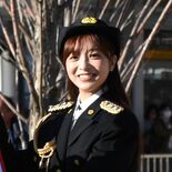 菊池柚花さん（宇都宮出身）一日交通部長に　白バイやパトカーの出発式行う…