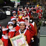 サンタやトナカイが「子どもの貧困撃退！」　宇都宮・オリオン通り周辺で3…