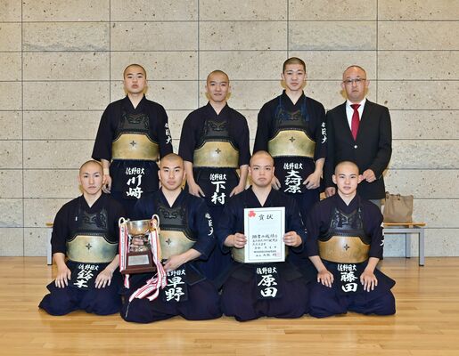 剣道男子団体優勝の佐野日大