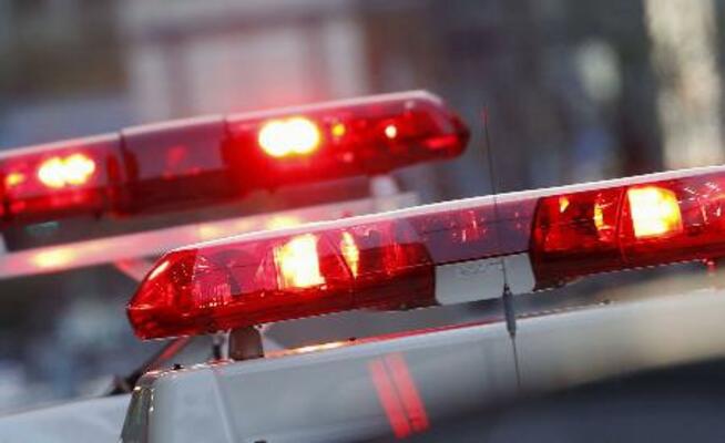 　警察車両の赤色灯