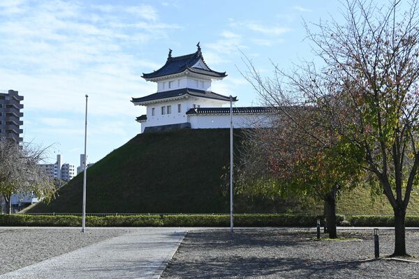 宇都宮城の一部が復元された宇都宮城址公園