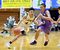 男子　ＡＢＩＬＩＴＩＥＳ－西宝クローバー決勝　第２クオーター、ＡＢＩＬＩＴＩＥＳ・蒲がゴール前に切り込む