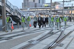 専門家が車両の横振れ指摘　ＬＲＴ脱線、25日から追加の走行調査