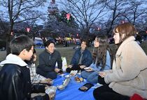 宇都宮・八幡山公園で桜見頃