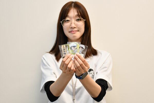 大関をキャラクター化したイラスト入りの新グッズ
