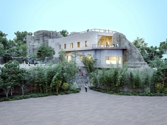 来年１月にオープンする「大谷グランド・センター」のイメージ図