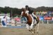 馬術成年女子二段階障害飛越　ライフ・イズ・ビューティフル号を操り、優勝した広田思乃＝那須塩原市の地方競馬教養センター