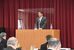 解散のあいさつをする大矢会長＝17日午後、県教育会館