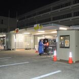 発熱患者、車内で検査　ドライブスルー外来設置　宇都宮市夜間休日診療所