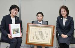 小２香山さん 県教育長報告　