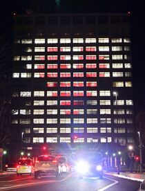 医療従事者に感謝のハート　栃木県庁