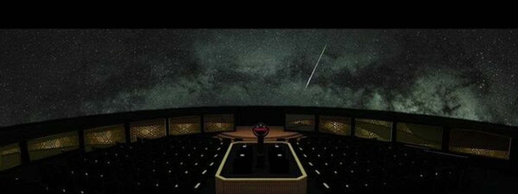 県子ども総合科学館のプラネタリウムの投影イメージ（県提供）
