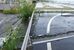 道路や田畑が浸水した＝24日午後４時40分、宇都宮平出町