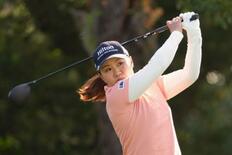 畑岡奈紗、首位から３位に後退