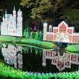 65万個の電球輝くメルヘンな世界へ　下野・グリムの森でイルミネーション