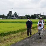 “ポッポ記者” 17キロ横断　「ウォーキングの町」で東武線軌道跡を歩く