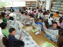 割り付けを練習／大田原市両郷中央小