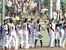 リーグ２位でレギュラーシーズンを終えた栃木ＧＢの選手たち