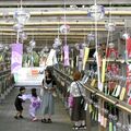 ちりんと響く音色涼やか　下野・華蔵寺で「風鈴まつり」　金魚やアサガオなど、1300個風に揺れる
