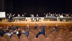 漁業補償8億円の配分決定