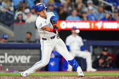 Ｂジェイズ岡本、開幕戦で初安打