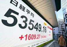 【夕刊】東証、最高値５万３５４９円