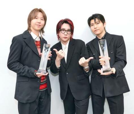 　「Ｍｒｓ．　ＧＲＥＥＮ　ＡＰＰＬＥ」の（左から）藤沢涼架、大森元貴、若井滉斗