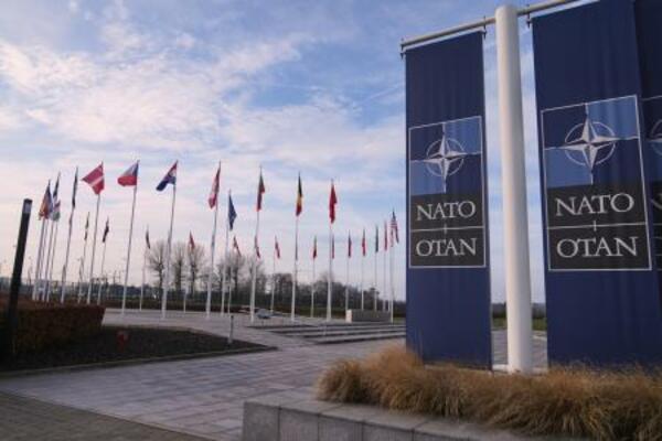 ブリュッセルのNATO本部=1月(AP=共同)