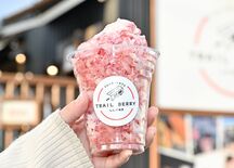 季節問わない新鮮な風味　削りいちご　トレイルベリーしんかぬま（鹿沼）