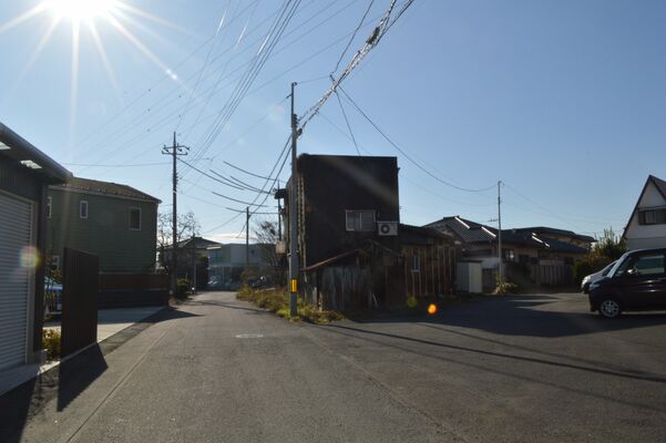 クマの目撃情報があった現場付近＝３日午後１時、佐野市堀米町