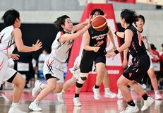 バスケウインターカップ第２日　女子　作新学院vs下妻一
