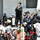 小学生とコラボで「鬼おろし唄」初披露　栃木のしもつかれブランド会議　三味線に合わせ力強く踊る
