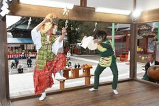 真岡・大前神社で「大大御神楽」　勧善懲悪や感謝、みやびな舞奉納
