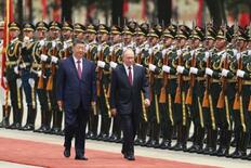 中国・ロシア首脳、北京で会談
