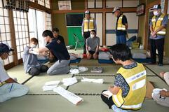 防災意識向上へ 住民ら１２０人訓練