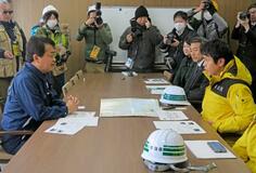 国民代表、被災の青森視察