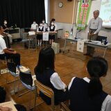 知事が高校生と意見交換　石橋高で元気フォーラム