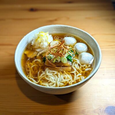 星さんの実家の野菜をふんだんに使ったラーメン