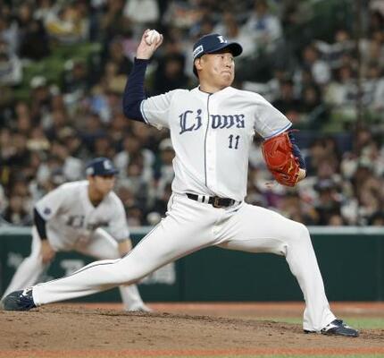 　２番手で登板した西武・上田＝ベルーナドーム