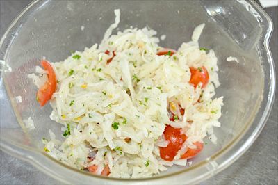 切り干し大根とトマトのサラダ