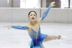 島田麻央２連覇、女子フィギュア