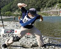 「水切り」国際大会５回優勝　小山の橋本さんの妙技【動画】【WEB限定】