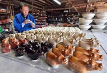 干支の置物制作ピーク　那珂川