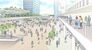 公表したＪＲ宇都宮駅西口のイメージ図（市提供）
