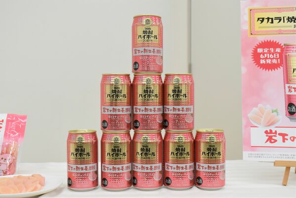 ６日に発売する「タカラ焼酎ハイボール　岩下の新生姜割り」