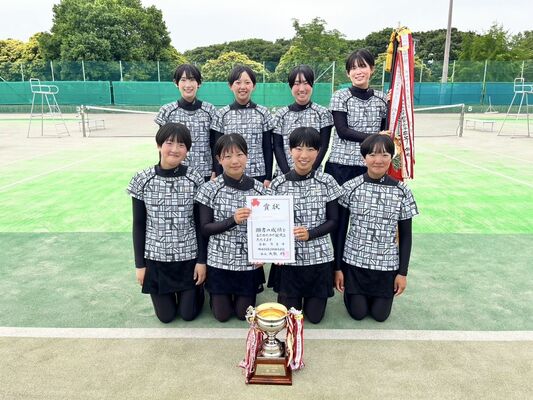 ソフトテニス女子団体優勝の白鴎足利